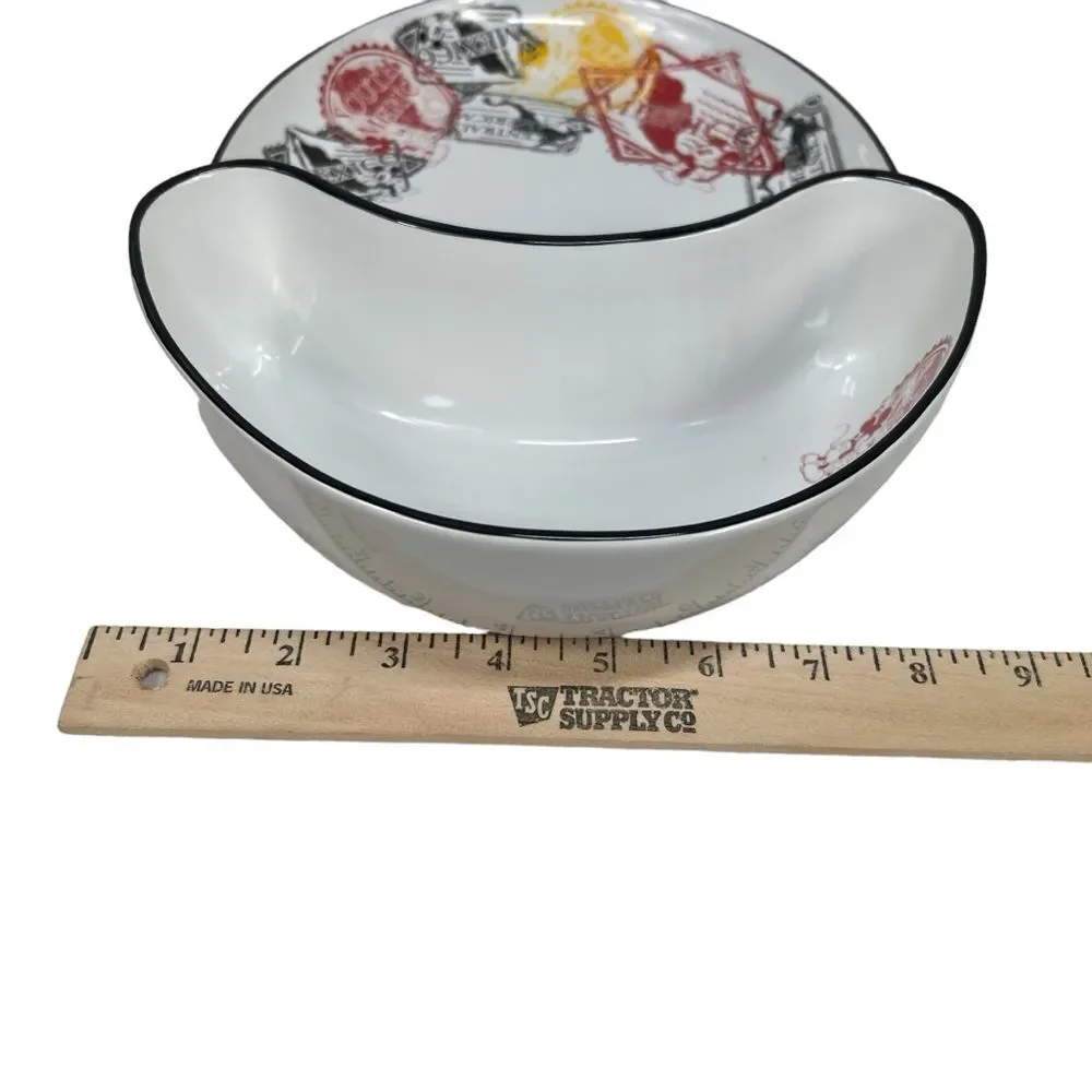 Vintage Disney Parks Mickey Mouse Central America Ceramic Chips and Dip
